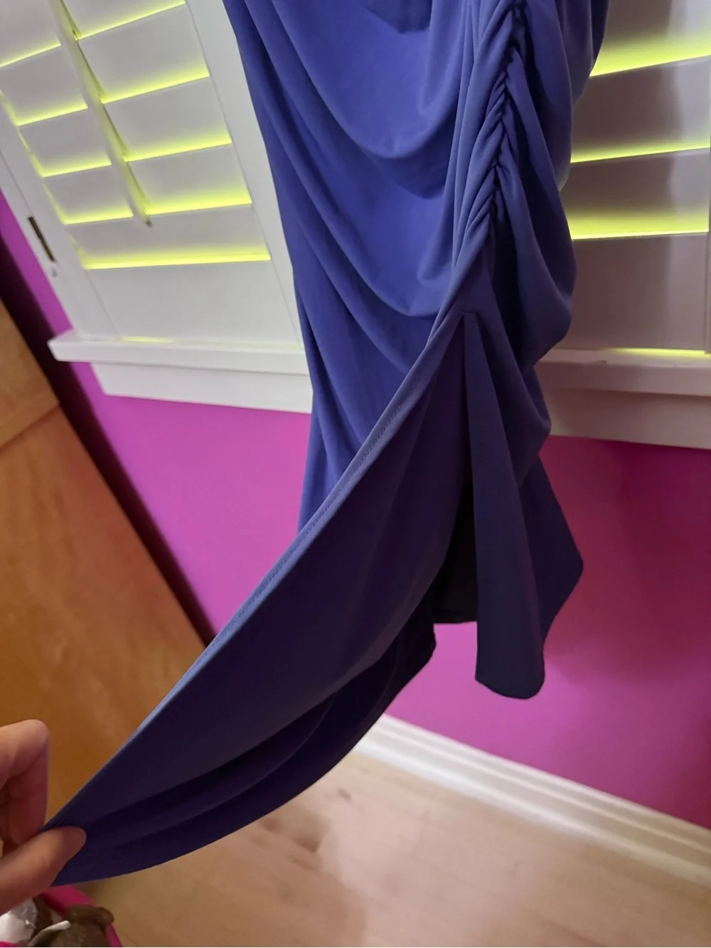 Abercrombie & Fitch Royal Blue Draped Dress